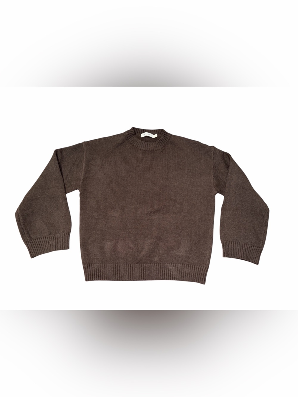 BRONZE SNAKE Brown Knit Crew Neck Jumper Sweater, Size US SMALL (AU 8)